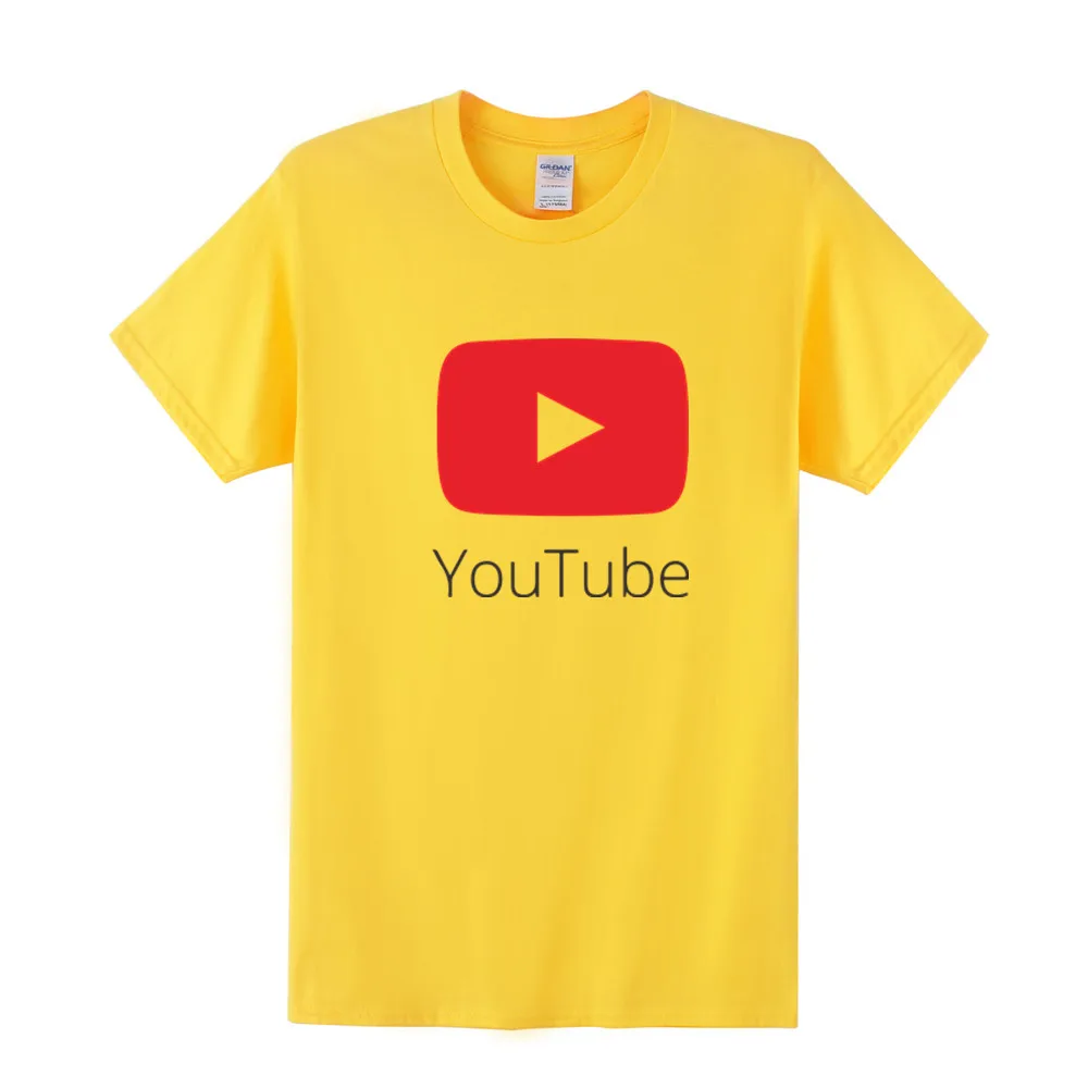 Мужская футболка для Youtube 2016 летняя Стильная хлопковая Футболка видео футболки