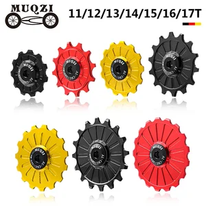 MUQZI керамический подшипник Jockey Wheel 11T 12T 13T 14T 15T 16T 17T MTB дорожный велосипед задний переключатель сверхлегкие шкивы