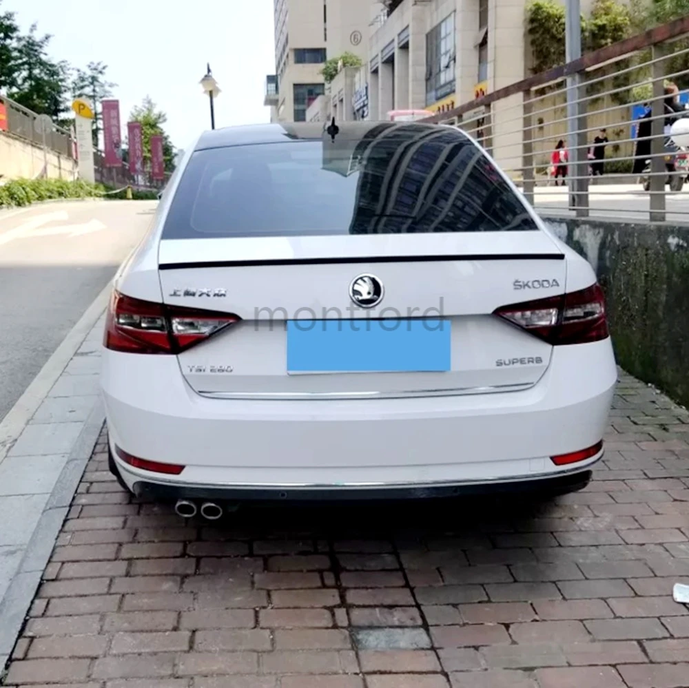

Неокрашенный задний спойлер для Skoda Superb 2015- 2019 из АБС-пластика