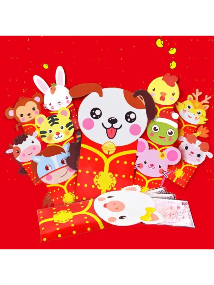 

12Pcs Chinese Red Envelopes 2021 Chinese Zodiac Year Of Ox