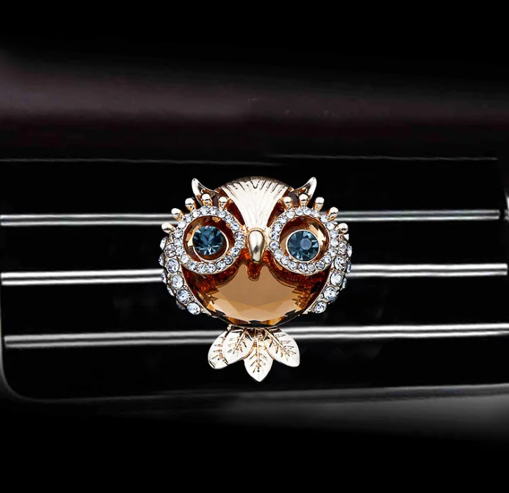 

1pc Owl Car Air Outlet Perfume Holder Creative Perfume Clip Interior Decoration Solid Fragrance