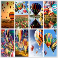 shayi diy 5d diamond painting hot air balloon landscape mosaic embroidery cross stitch full squareround drill home decoration