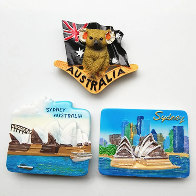 Australian fridge magnets refrigerator with souvenir national flag koala Sydney