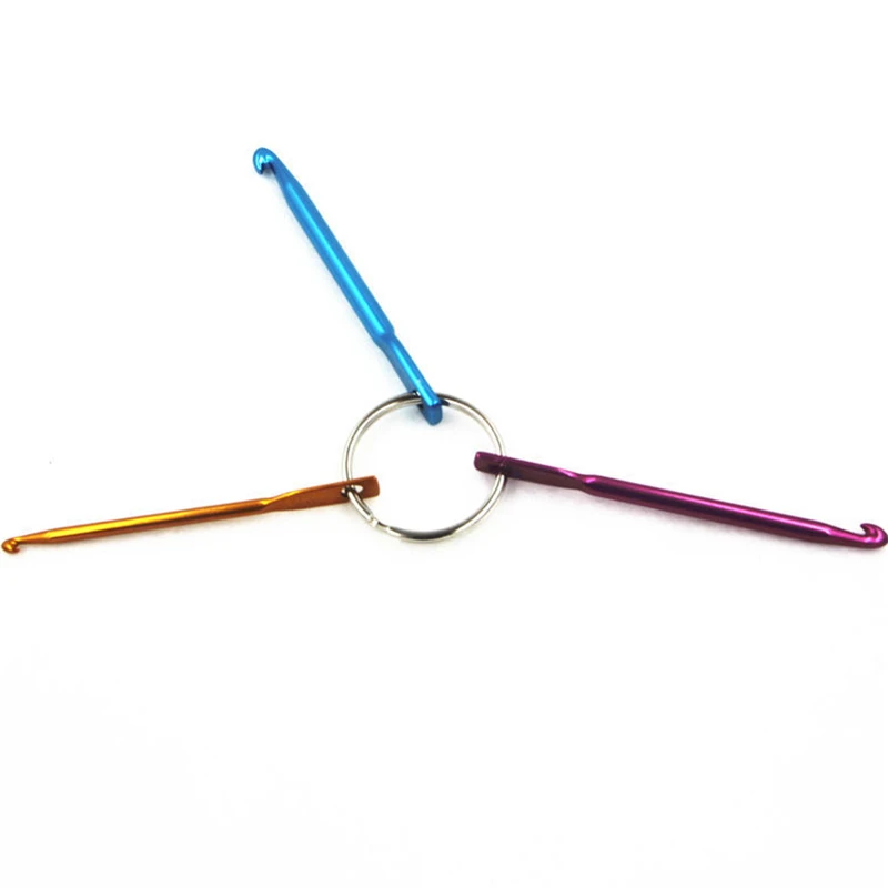 3/4/5 мм алюминиевый мини крючок для вязания многоцветные крючки ручная швейная