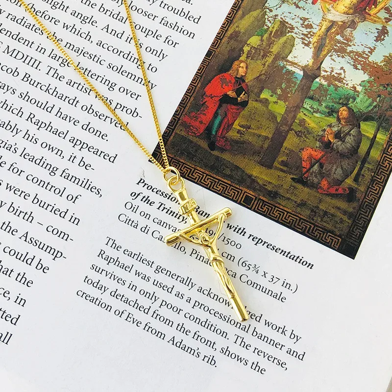 1 шт. Акция Новое поступление S925 Стерлинговое серебро кулон с Иисусом ожерелье