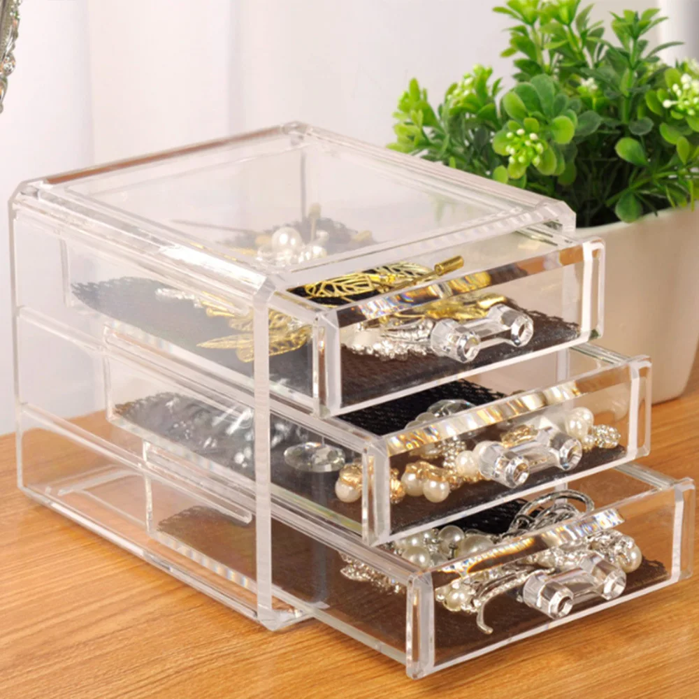 26 Отверстия комод прозрачный ящик для хранения косметических макияж организатор