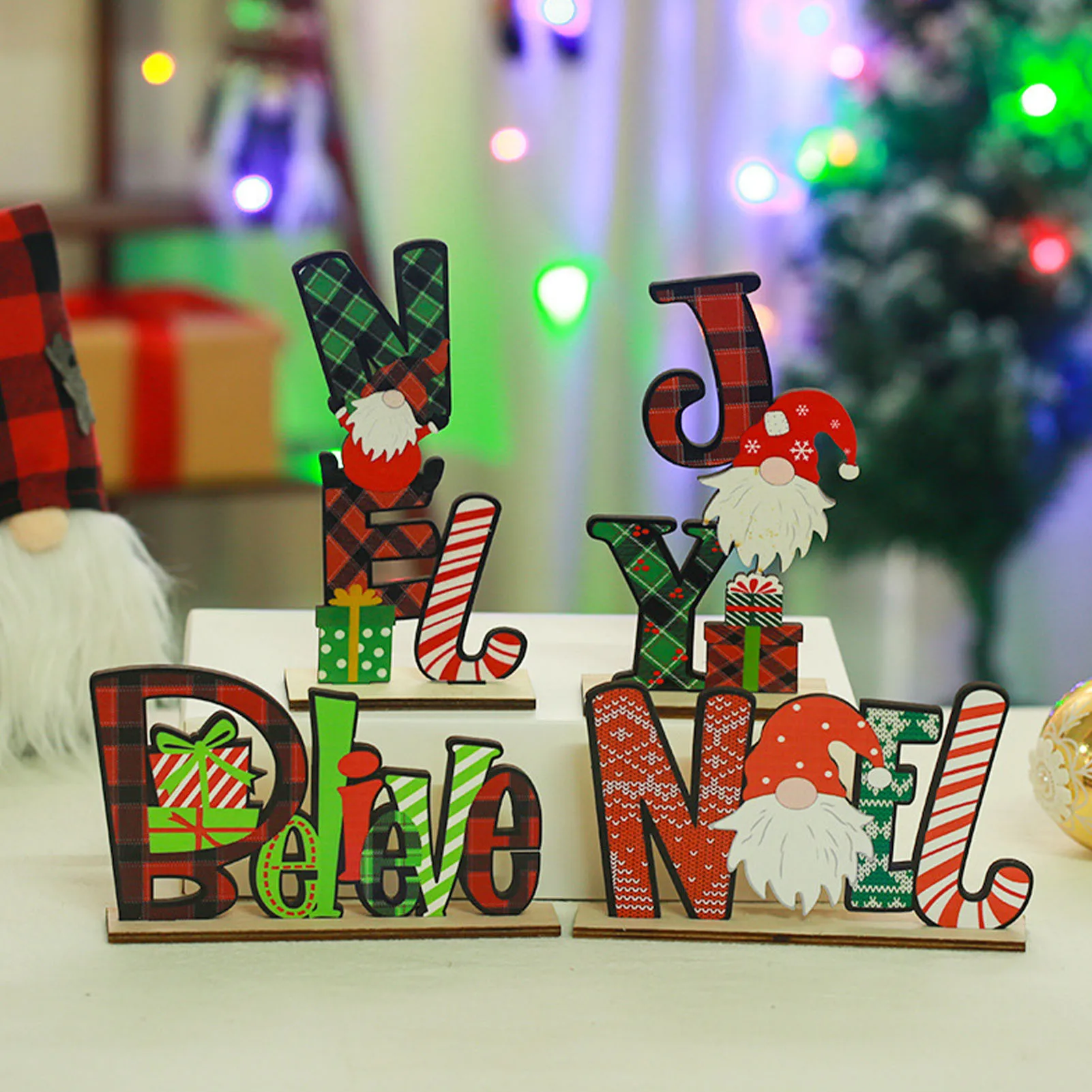 

Рождественский Декор, деревянные английские принты Rudolph, Безликие украшения, Тематические Таблички, рождественские домашние милые настоль...