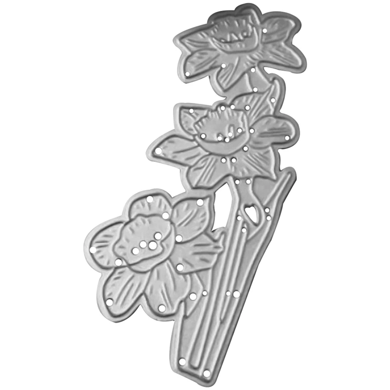 Высокое качество 3 шт. цветок украшения металлические режущие штампы Трафаретный