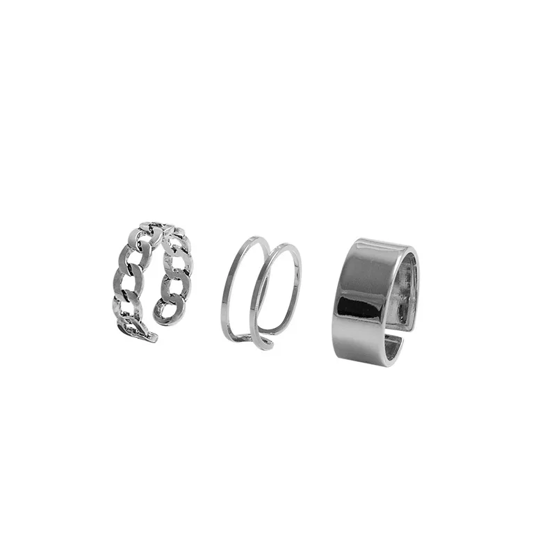 

Rings For Women Fashion 2020 Trend Retro Ring On Phalanx Gold Adjustable Metal Dating Party Elegant Wedding Ring Set Jewellery