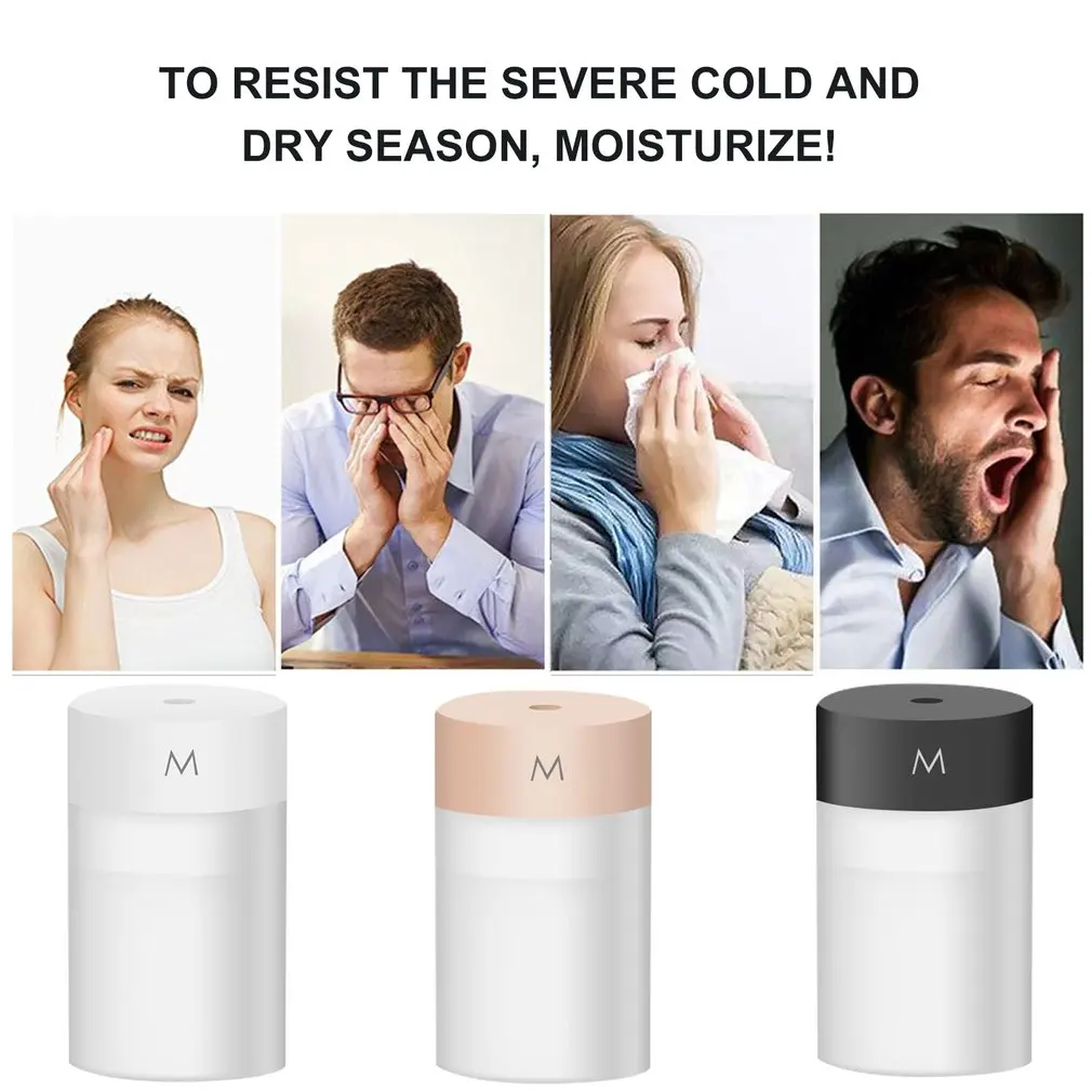 

Humidifier Large Capacity Scent Diffuser Ultrasonic Purifier Atomizer Color Cup With LED Light Mist Maker