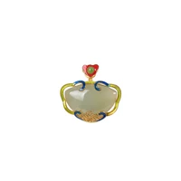 s925 sterling silver gold plated cloisonne enamel hetian gray jade classic national fashion coin female pendant
