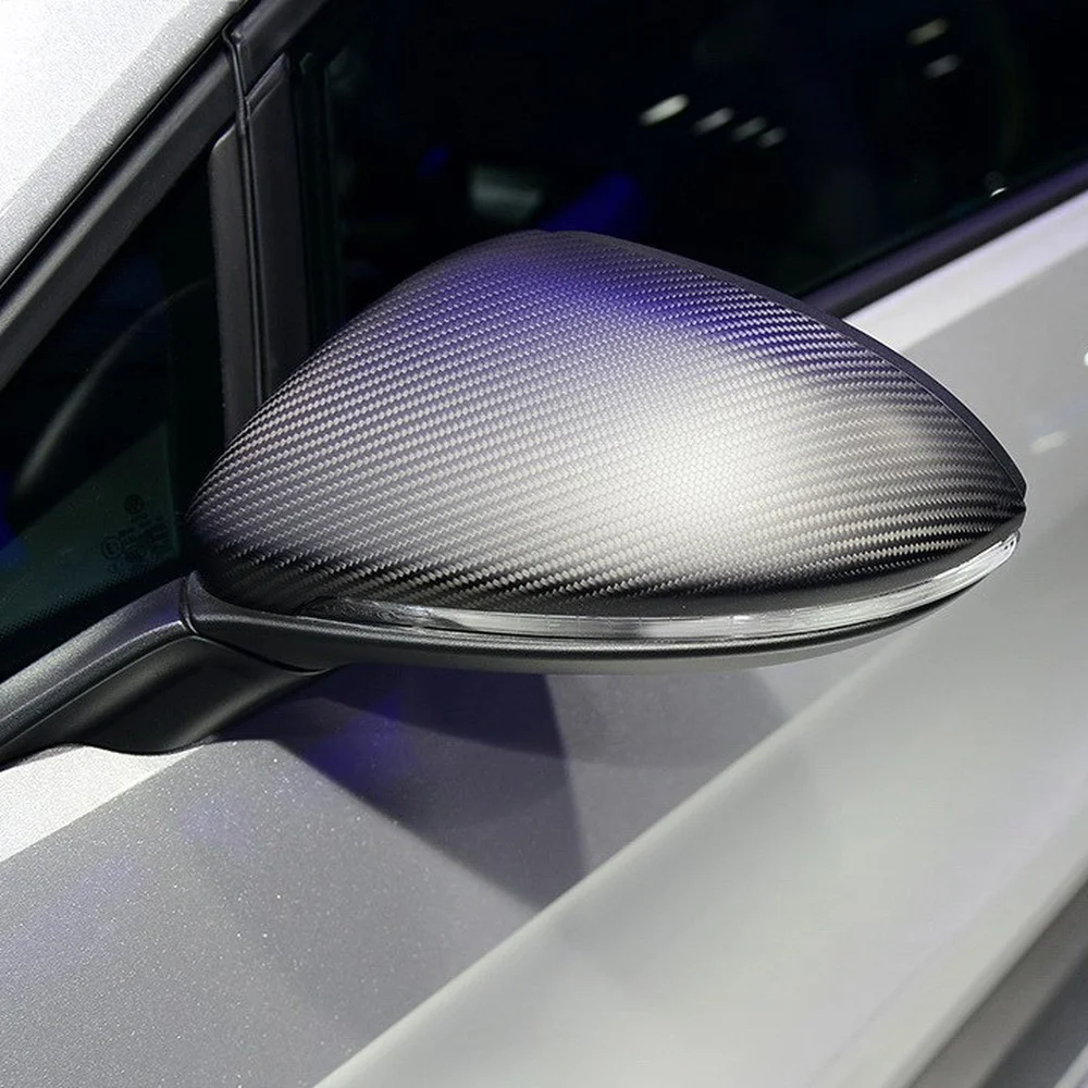 Автомобильные Боковые Чехлы для зеркала заднего вида Golf 7 из углеродного волокна
