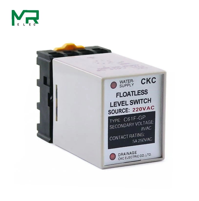 C61F GP AC 220V 50/60Hz 8 Pin Liquid беспоплавковый выключатель регулятора уровня Controller с
