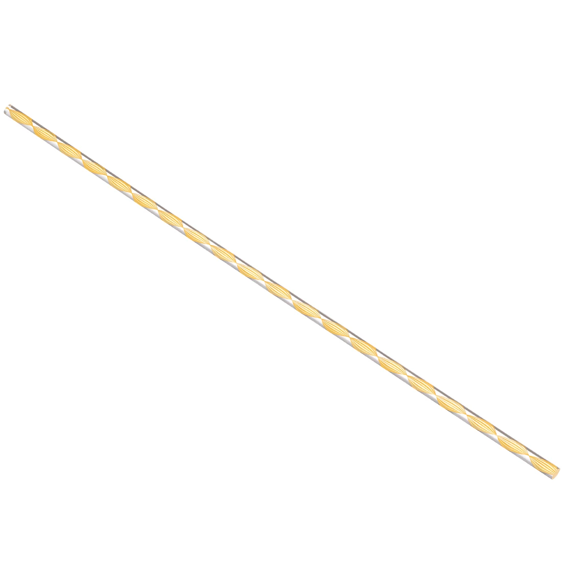 Uxcell 8 мм x 500 спираль желтая линия сплошной акриловый круглый стержень PMMA