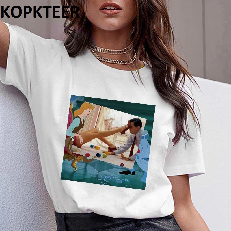 Женская одежда, футболка, Femme, Harajuku, футболка, принцесса, рисунок, графический Рисунок, футболки, уличная одежда, топы, корейский стиль, Винтаж, Camiseta Mujer