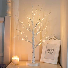 Easter Decorations 60cm Birch For Home Easter Egg LED Light Hanging Tree Easter Gift Wedding Party D