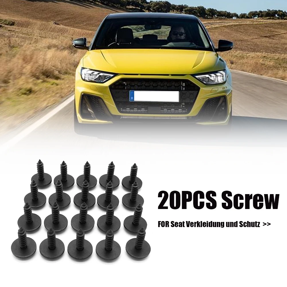 

20Pcs Interior Accessories Auto Fastener Clip Black Under Floor Protection Washers Wheel Arch for BMW 07119916949