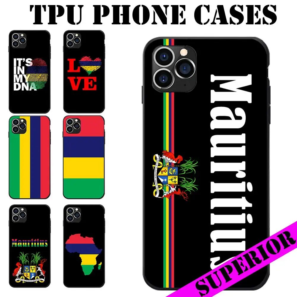 Для Huawei P8 9 10 20 30 40 Mate Plus Pro Lite X Mauritius Flag Text Coat of Arms Theme мягкие ТПУ чехлы для телефонов