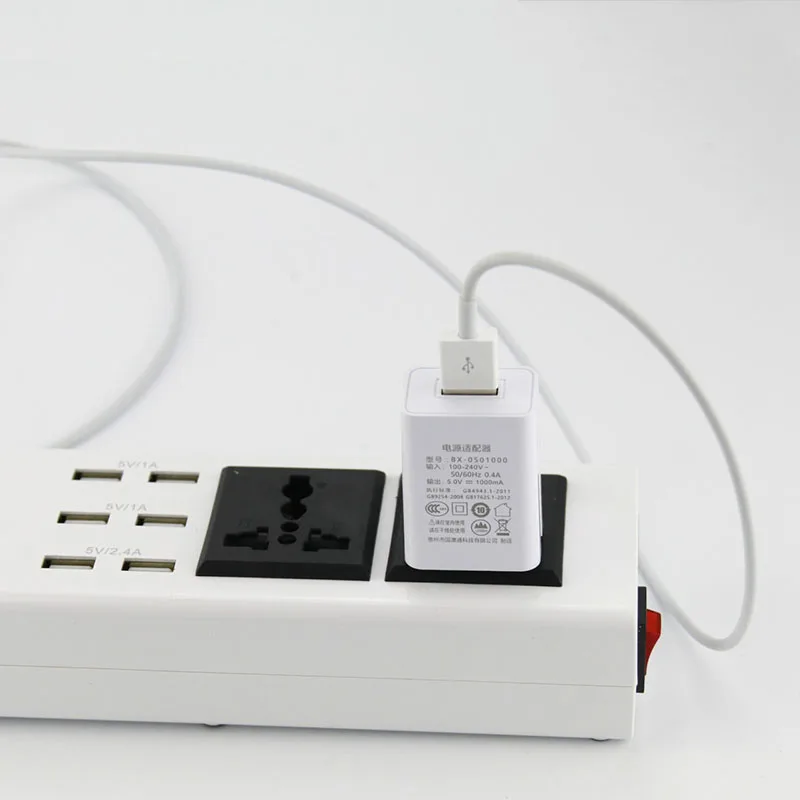 Зарядное устройство USB Quick Charge 5V 1A/5V 2A американский стандарт штепсельная Вилка для