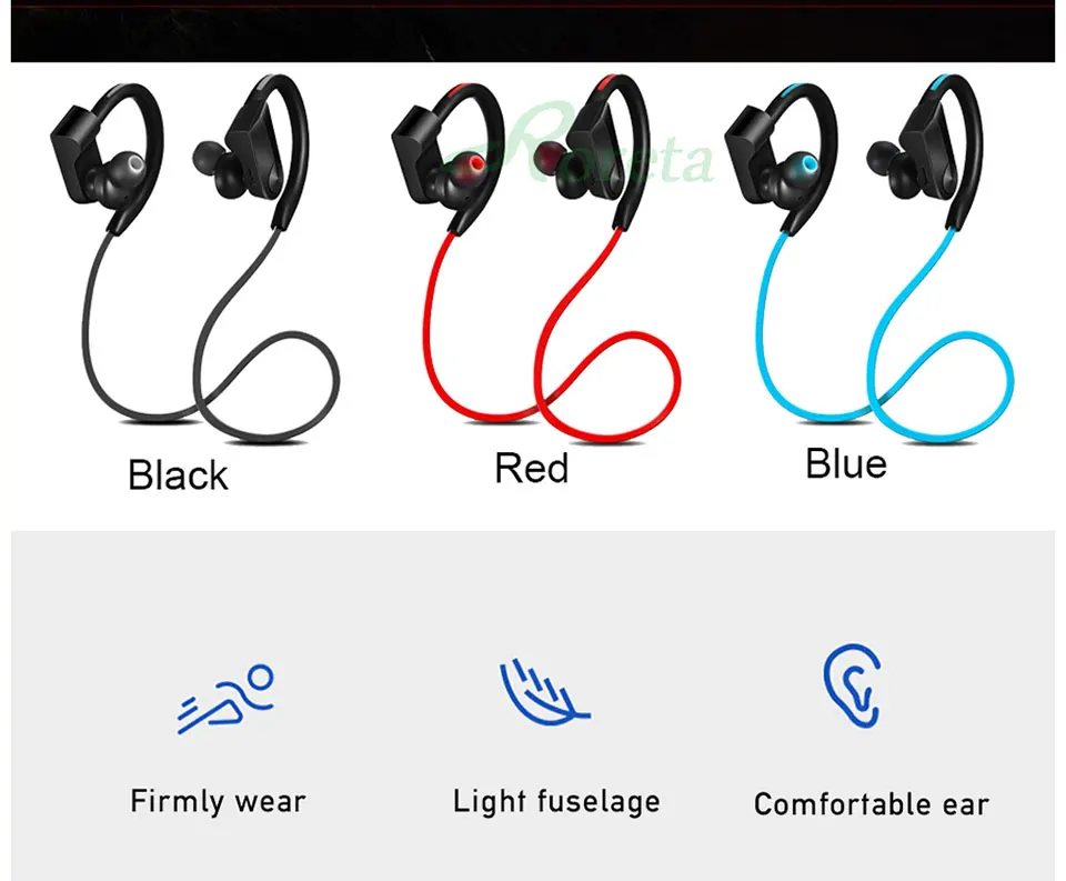 Roreta K98, беспроводные наушники, Bluetooth наушники, спортивные, для бега, беспроводная, стерео, Bluetooth гарнитура с micr для Android IOS