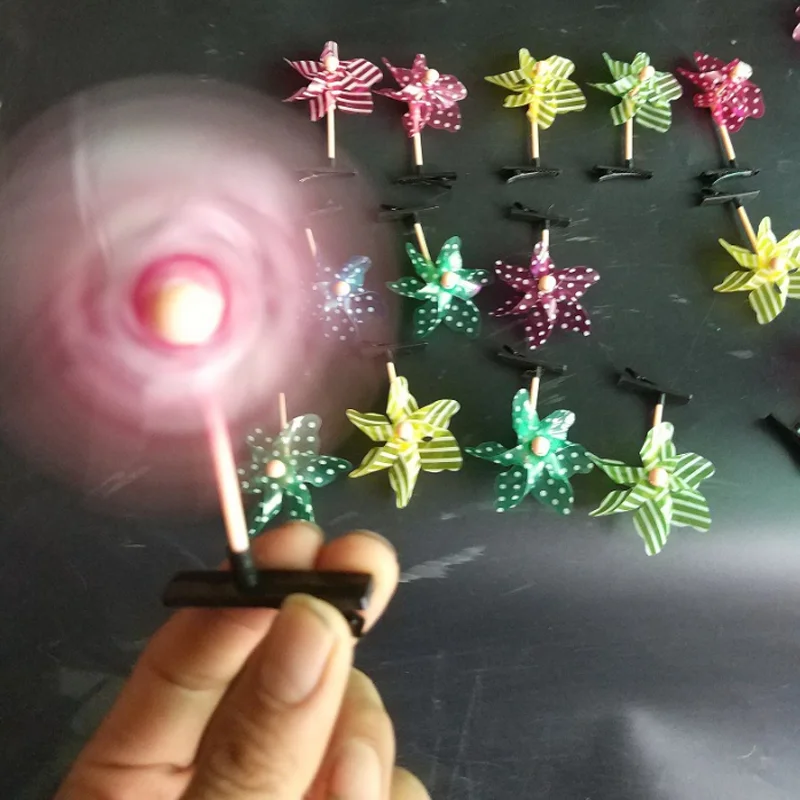 2 шт дети мини Повседневный цветок мельница стрейч шпилька головной убор игрушки