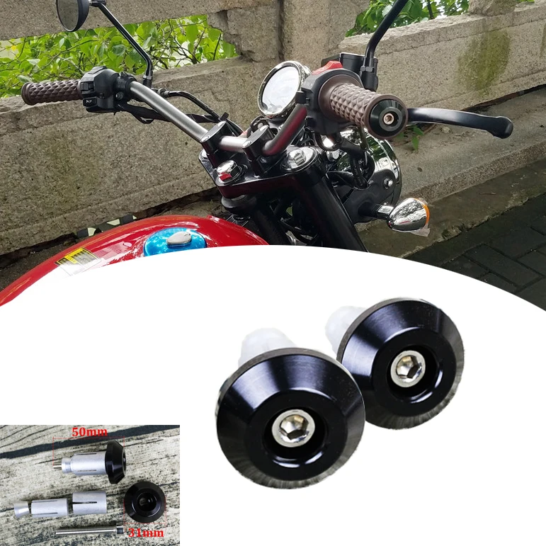 

For 14-18mm Motorcycle Aluminum Handlebar Grips Cap Plug End Slider 2 Pieces