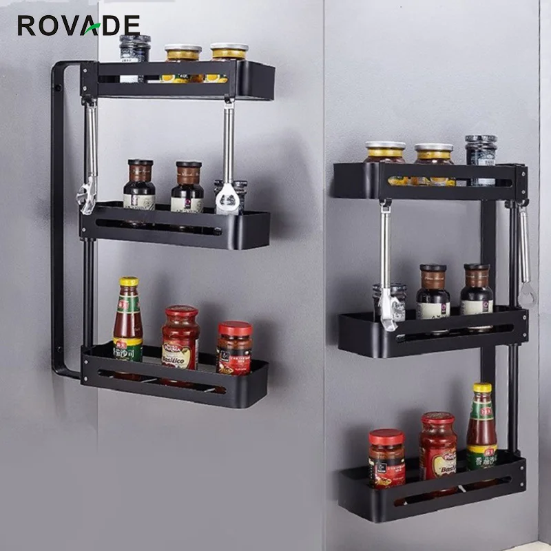 ROVADE1/2/3 уровневая кухонная стойка органайзер для специй настенные стеллажи