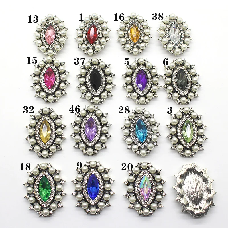 

Boutique sales 5 pcs/set alloyjewelry accessoriesmixedAcrylic eyesflat back imitation pearlDiy base handmade decoration desig