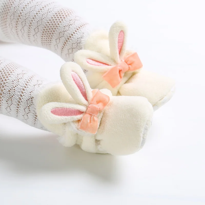 

Autumn Winter Children Shoes Cute Baby First Walkers Kids Newborn Toddler Warm Cartoon Rabbit Boots p