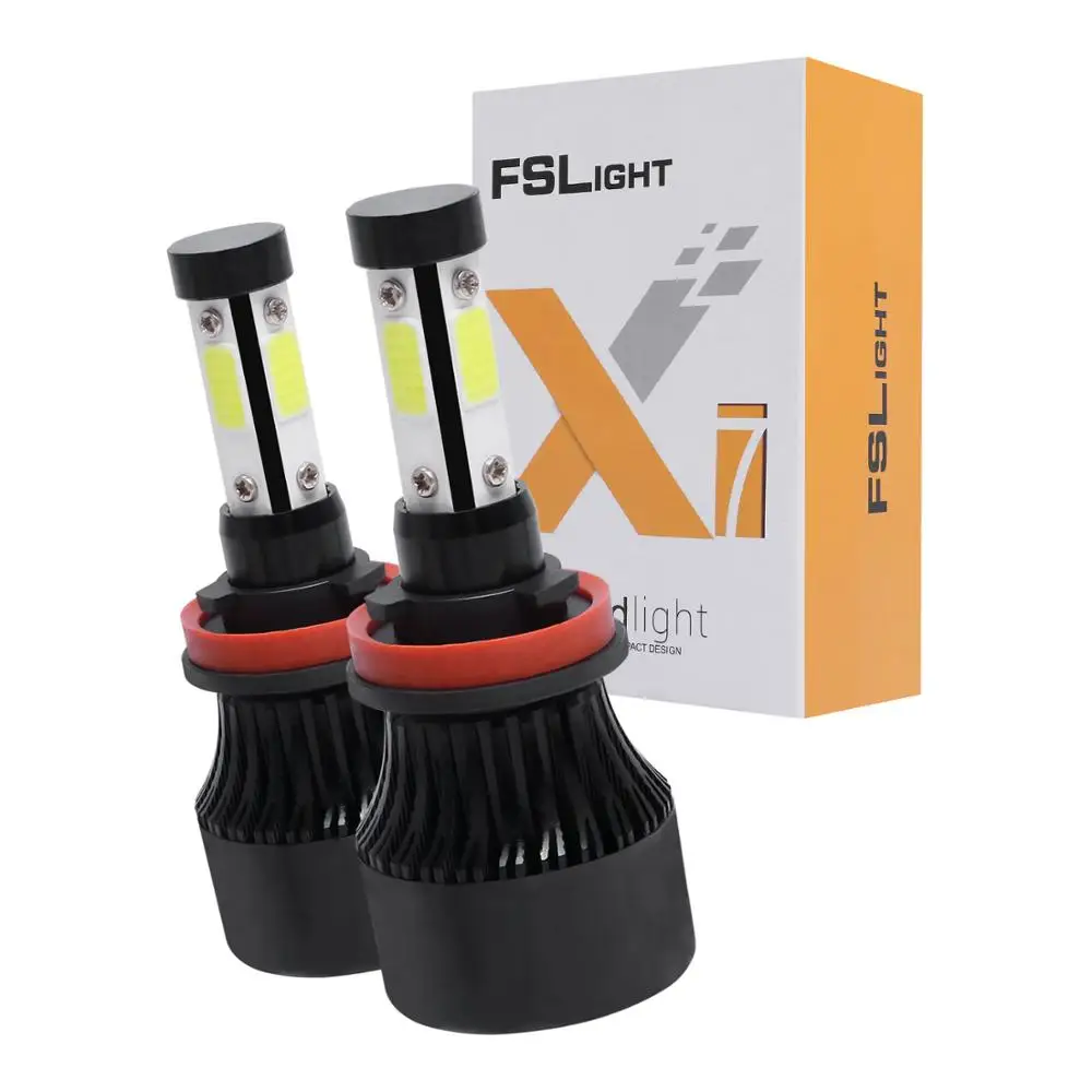 

2 шт., Автомобильные светодиодные фары 3000 лм H4 H7 LED H1 H3 H8 H11 LED 4300K 6000K 8000K 9005 LED 9006 HB3 HB4 881, автомобисветильник ры 50 Вт 12 В