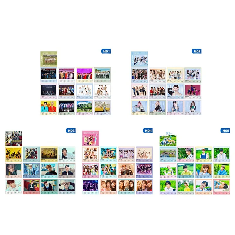 EXO ITZY STARKIDS двойная X1 Настольный стерео 2020 календарь плакат Persona Concept глянцевый