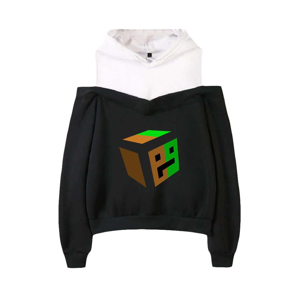 

Harajuku Style TAPL Sweatshirt Off shoulder Hoodie Women popular Hooded Off-Shoulder Hoodies Sweatshirt Pullover Hooded Clothes