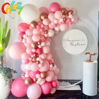 130pcs pastel rose gold latex balloons garland arch kit princess birthday party decorations ballon wedding anniversary globos