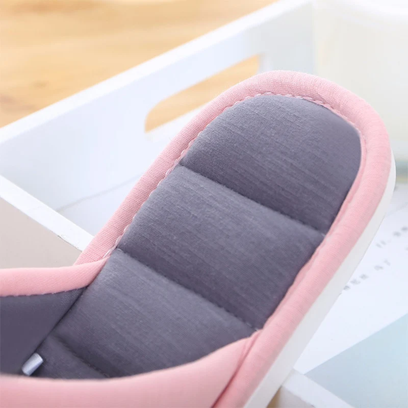 

Women Soft Home Flat Cat Slippers Cotton Winter Warm Woman Fashion House Shoes Floor Comfort Female Couple Style Indoor