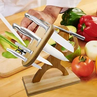 kitchen multi function tool human shaped creativity storage rack cutter storage cutting board holder kitchen knives accessories