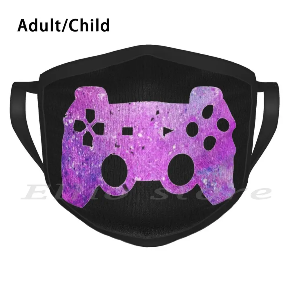 Контроллер игровой фиолетовый Galaxy Playstation Controller с забавным принтом многоразовый