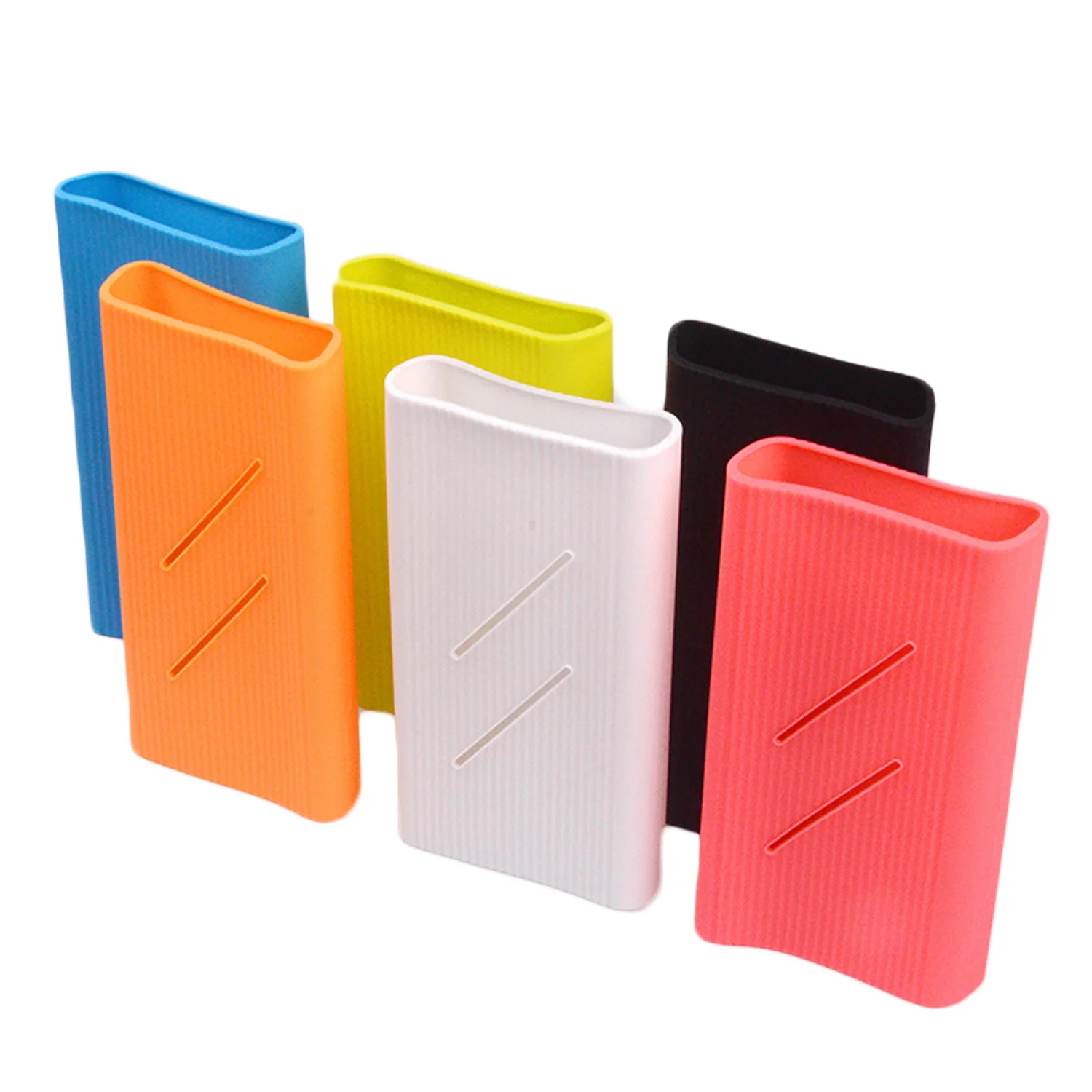 Мягкий резиновый силиконовый гелевый защитный чехол Besegad для Xiaomi Xiao Mi Power Bank 2C 20000