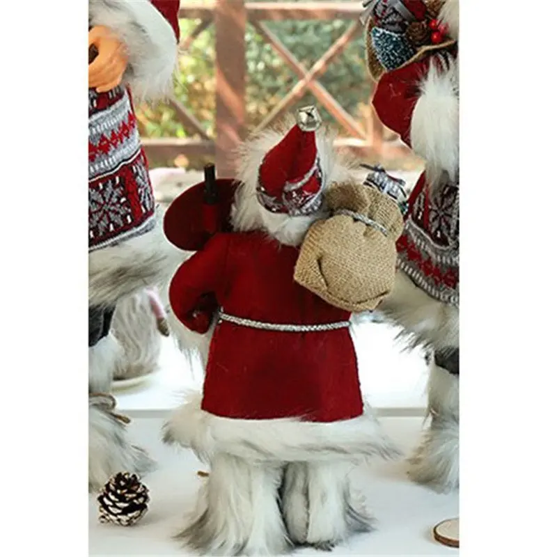 Кукла Санта-Клаус детские подарки украшения для окон рождественские | Дом и сад