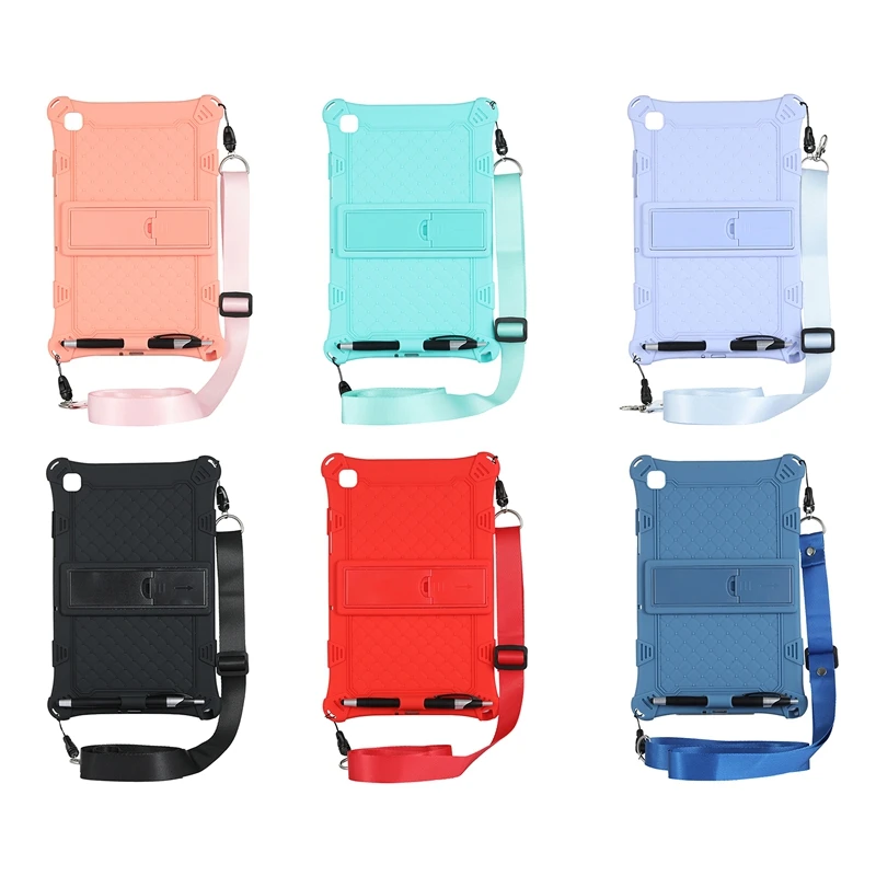 

Silicone Case for Samsung Galaxy Tab A7 10.4 Tablet SMT500/T505/T507 Tablet Case Tablet Stand with Pen and Strap