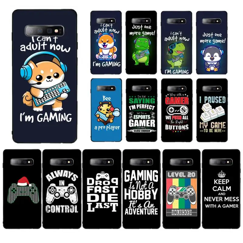 

MaiYaCa Funny Text Game Gamer Phone Case for Samsung S10 21 20 9 8 plus lite S20 UlTRA 7edge
