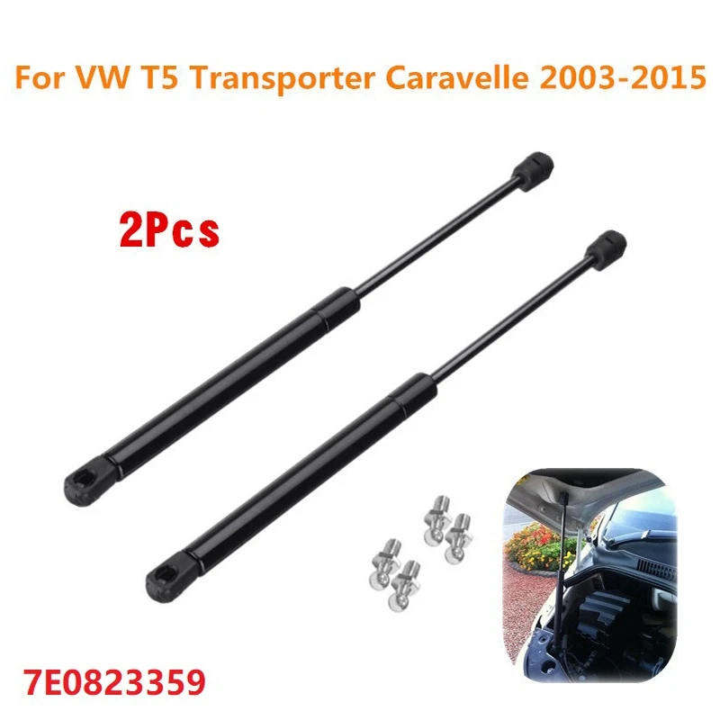 

2PCS for -T5 Transporter Caravelle 2003-2015 Bonnet Lifter Gas Strut + 4 Ball