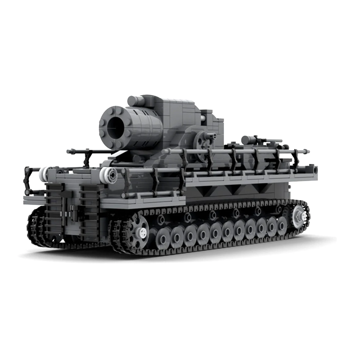 

998Pcs DIY Creative Building Blocks Tank Armored Vehicle Toy Simulation Karl Puzzle Model Kit Building Block Assembly Stem Toy