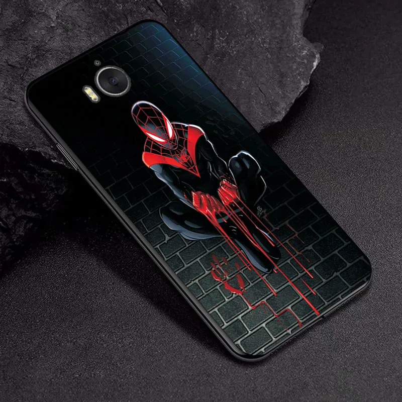 С принтами "Marvel", "Мстители", черный чехол ТПУ для huawei Y5 Y6 чехол КРЫШКА ДЛЯ huawei Y6 Y7 Y5 Prime чехол для телефона на Y9 Y6 Y7 - Цвет: TPUBLK521