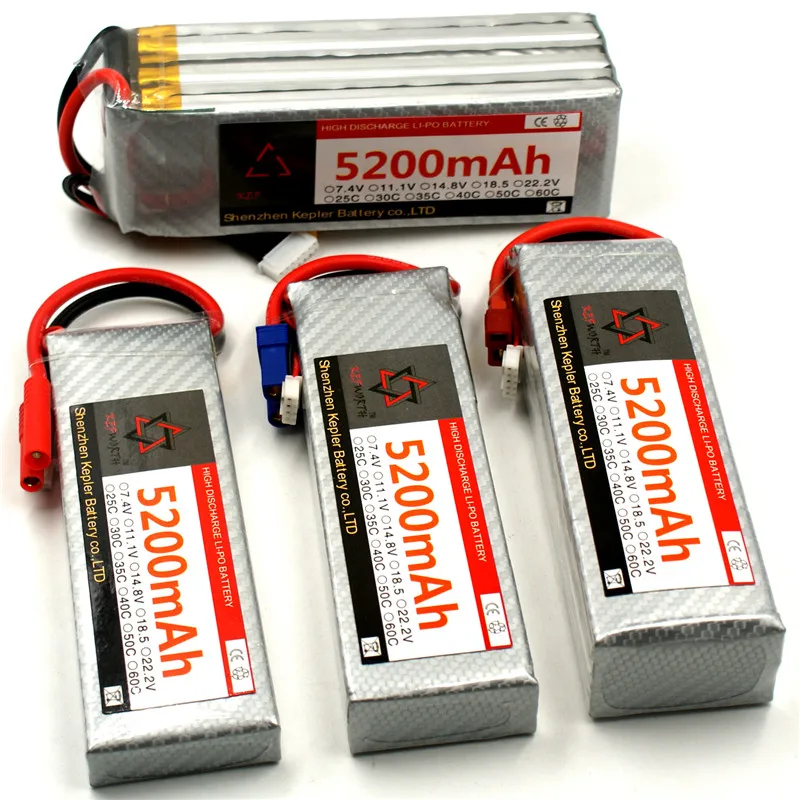 

RC Aircraft LiPo Battery 3S 11.1V 5200mAh 25C 35C 60C Batteries For RC Quadcopter Airplane Boat Car Drone Truck Lithium Battery