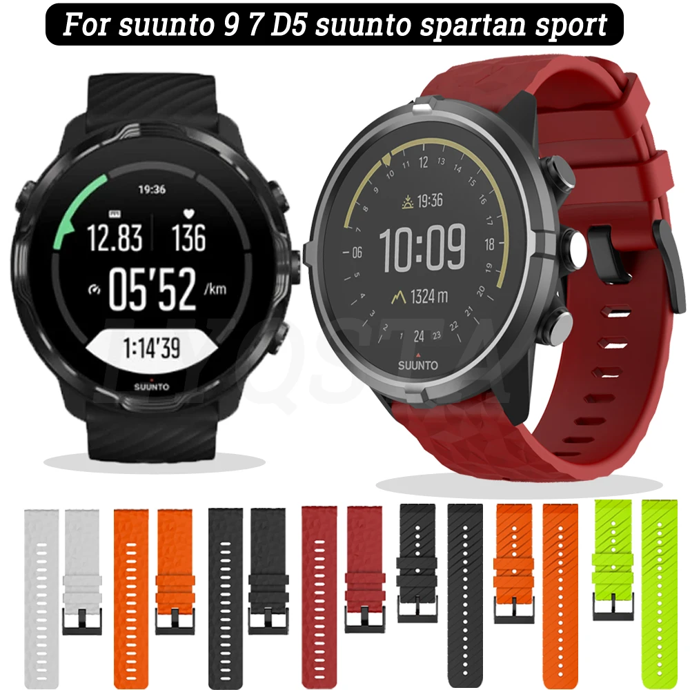 

Ремешок силиконовый для Suunto 7 9 Baro, сменный Браслет для спортивных часов Suunto D5 Spartan, HR Baro