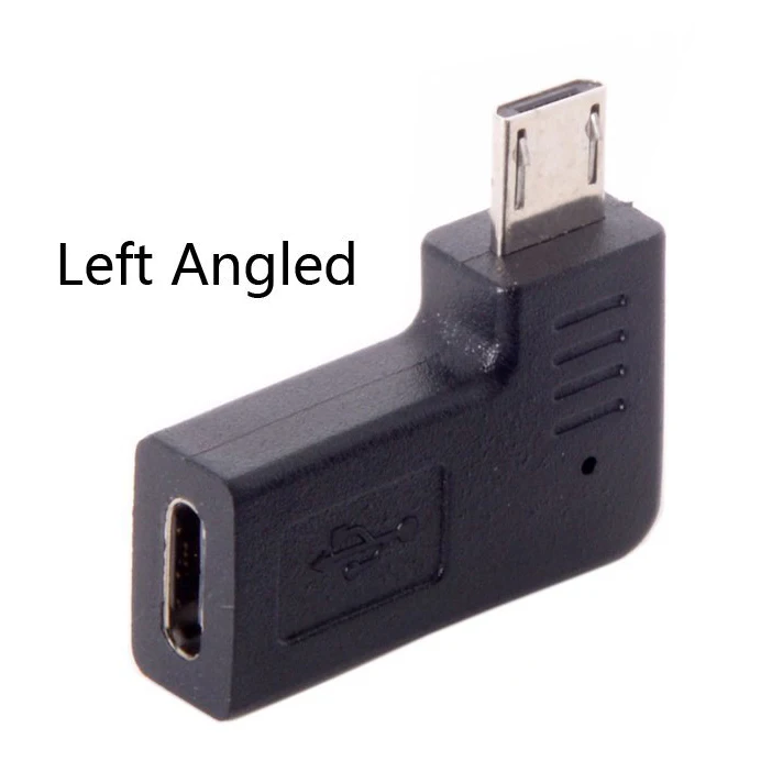 USB C Type Женский Micro 2 0 5Pin адаптер для передачи данных 90 градусов левый и правый