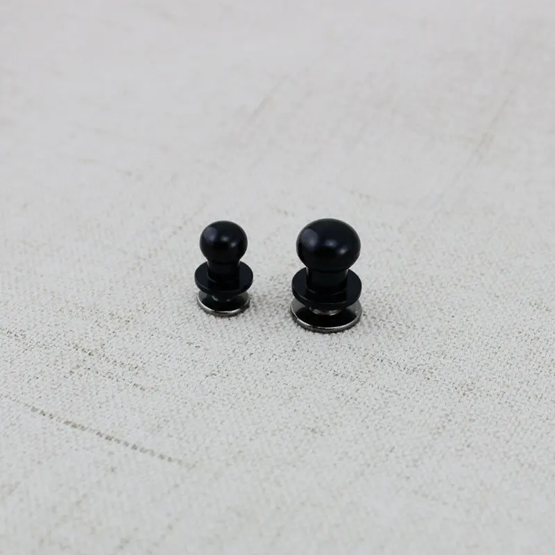 10pcs 50pcs High quality Dark black screws Round Head Solid Nail Leather Screw Rivet Bags Decoration | Багаж и сумки