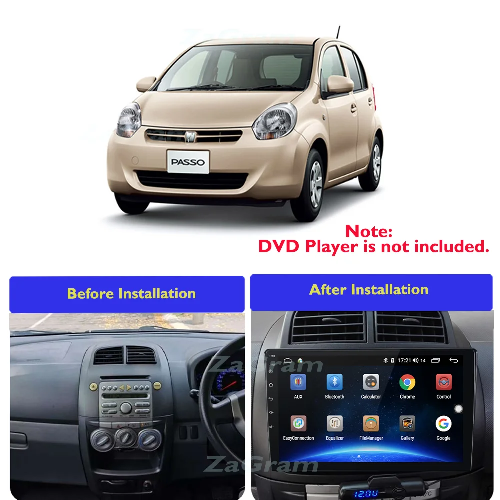 Автомобильная панель для Toyota Passo Daihatsu Boon Sirion Subaru Justy Perodua Myvi видеопанель приборная