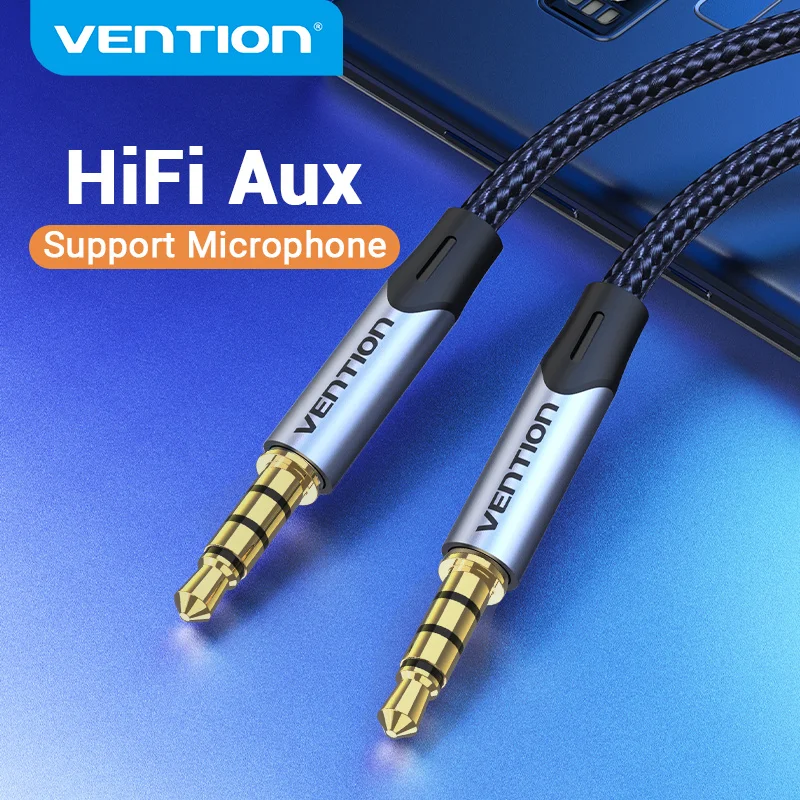 Аудиокабель Vention с разъемом Aux 3 5 штекер мм Джек Hi Fi для гитары автомобильный