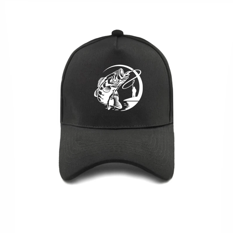 Забавные Fishinger прыжки бас рыбы бейсболки Регулируемый модная повседневная